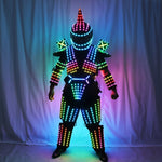 Charger l&#39;image dans la galerie, Full Color LED Robot Suit Stage Dance Costume Tron RGB Lighted Luminous Outfit Team Wears Cosplay Dress Vest Disco
