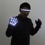 Load image into Gallery viewer, LED Gloves Flashing Skeleton Stage Props Flash Gloves for Holiday Party Events Shows
