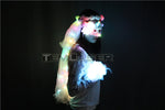 Load image into Gallery viewer, Colour LED Glowing Wreaths Veil Music Festival Party Veil Princess Hair Ornaments
