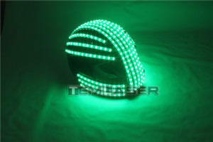 RGB Couleur LED Casque Monster Luminous Hat Dance Clothes DJ Helmet