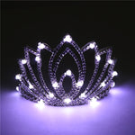 Cargar imagen en el visor de la galería, Baile de salón Trajes de led Corona luminosa Fiesta de bodas Trajes de escenario Cantante Dj Led Sombreros Regalo de San Valentín para niña
