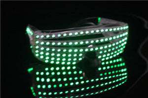 LED Flash Gläser 6 Beleuchtung Farben wählen Leuchten blinkende Brillen für Karneval Party Tanz Kostüm Dekoration