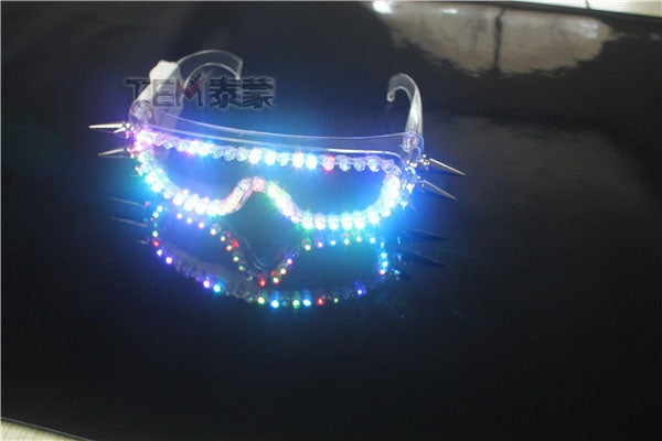 High Quality LED Laser Guanti LED Light up LED Occhiali Bar Show Glowing Costumi Prop Party DJ Dancing Lighted Suit