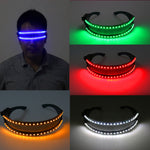 Load image into Gallery viewer, LED Glasse Laser Gloves for Nightclub Nerformers Party Dancing Glowing Spiderman Mask Glasses
