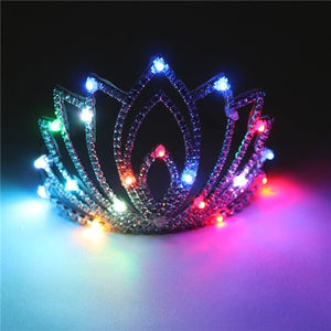 Ballroom Dance Led Costumes Luminous Crown Wedding Party Stage Costumes Singer Dj Led Headwear Valentine's Day Girl Gift