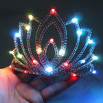 Load image into Gallery viewer, Ballroom Dance Led Costumes Luminous Crown Wedding Party Stage Costumes Singer Dj Led Headwear Valentine&#39;s Day Girl Gift
