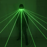 Laden Sie das Bild in den Galerie-Viewer.532nm Green Laser Glasses für Pub Club DJ Shows mit 10Pcs Green Laser LED Stage Glasses
