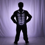 Laden Sie das Bild in den Galerie-Viewer.LED Single Color Tron LED Robot Suit LED Kleidung Luminous Dance Kostüm
