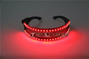 LED Glasse Laser Gloves pour Nightclub Nerformers Party Dancing Glowing Spiderman Masque Lunettes