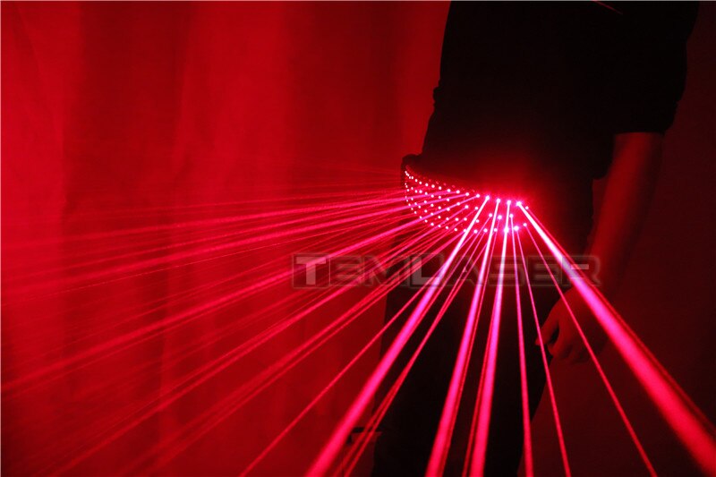 Red Laser Waistband Belt Led Girdle per Glowing Gloves Occhiali Di Natale Halloween Nightclub EDM Festival Performance