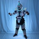 Charger l&#39;image dans la galerie, Full Color LED Robot Suit Stage Dance Costume Tron RGB Lighted Luminous Outfit Team Wears Cosplay Dress Vest Disco
