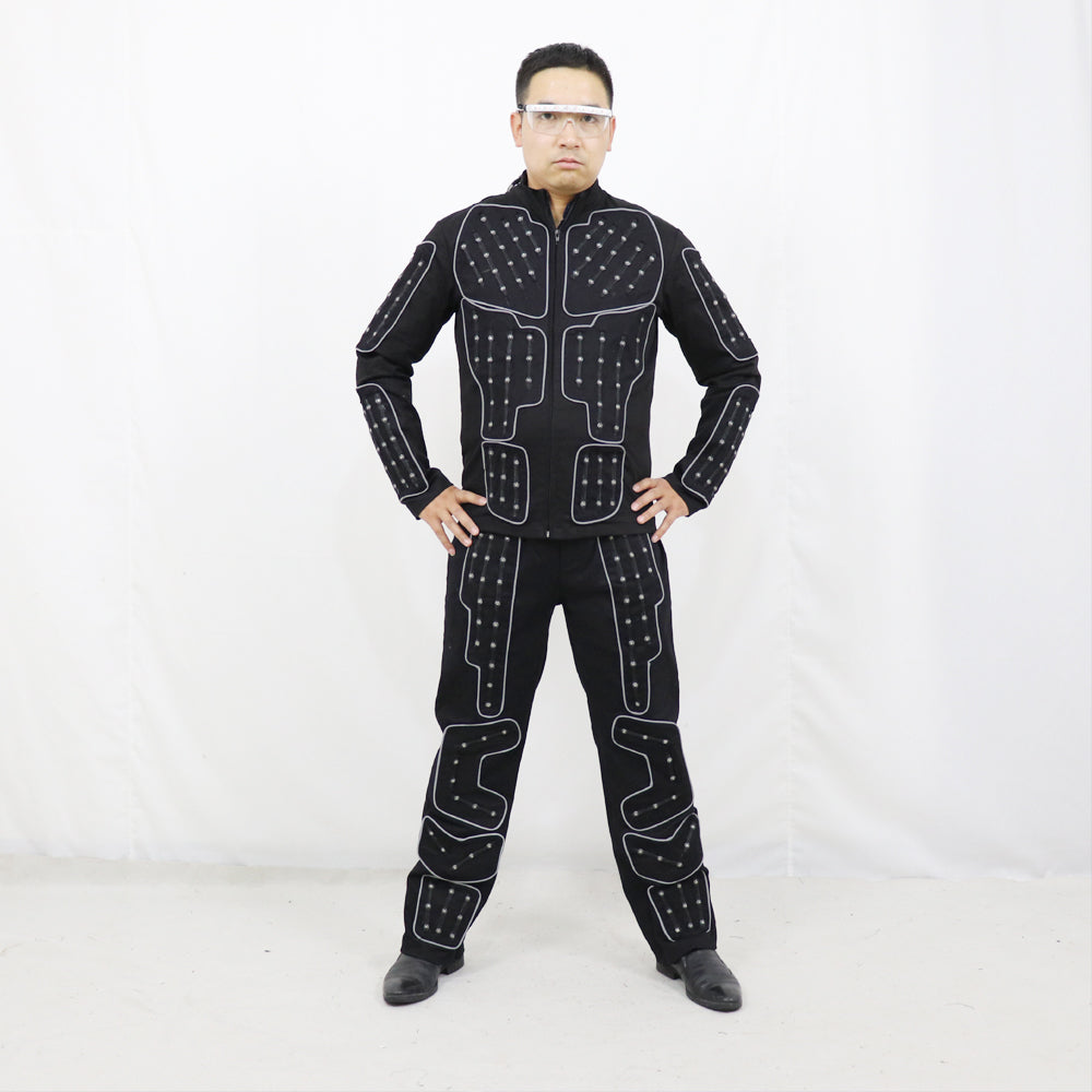 Full Color LED Robot Suit Stage Dance Costume Tron RGB Lighted Luminous ...