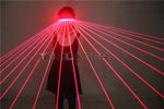 Carica l&#39;immagine nel visualizzatore di Gallery, 650nm Occhiali laser rossi 18pcs Laser Influsso di persone necessarie fase lampeggiante Guanti LED Canvas Vest Outdoor Performance Costume
