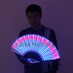 Load image into Gallery viewer, Full Color LED Fan Stage Performance Dancing Lights Fans Night Show Singer DJ Fluorescent Costumes Halloween Party Gifts
