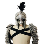 Carica l&#39;immagine nel visualizzatore di Gallery, Festival Outfit Men Roman Knights Cosplay Costume GoGo Dancer Costume Party Handmade Mirror Costume Nightclub
