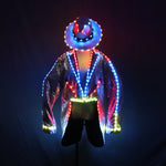 تحميل الصورة في عارض المعرض ،Fashion Swallowtail LED Tuxedo Luminous Costumes Glowing Vestidos LED Clothing Show Men LED Clothes Dance Accessories
