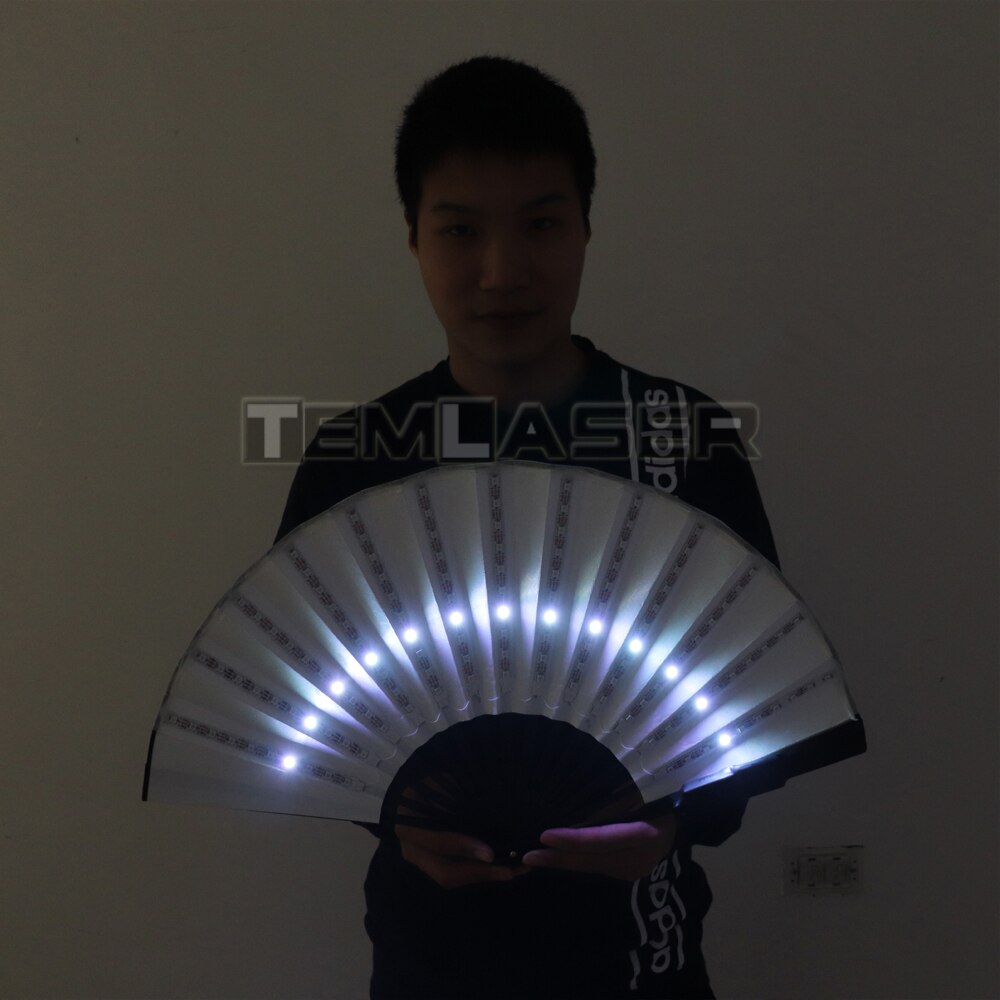 Full Color LED Fan Stage Performance Dancing Lights Fans Night Show Singer DJ Fluorescent Costumes Halloween Party Gifts