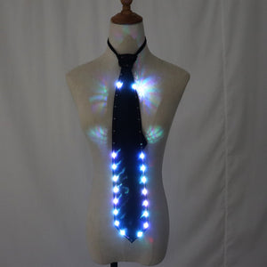 New LED Light Up Mens Bow Tie Luminous Necktie Wadding Party Christmas Costume Glowing Bow Tie Dance Party Supplies