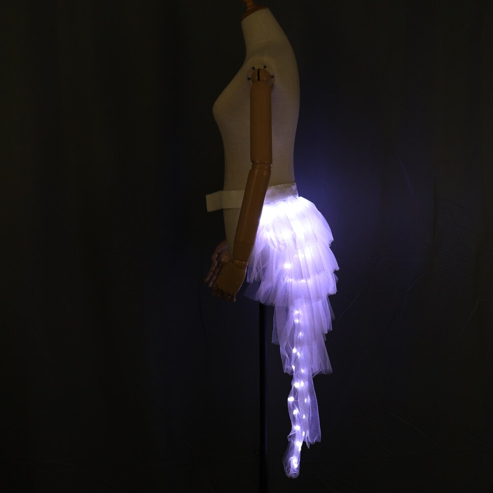 Moda baile LED tutu falda hasta neón fantasía arco iris Mini tutu fancy traje adulto falda de luz TFS corset tutón skirtr