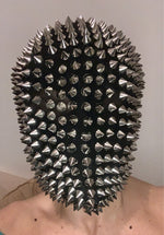 Laden Sie das Bild in den Galerie-Viewer.Nightclub Rivet Headgear Black Rhinestone Mask GoGo Dance Wear Party Dress Bar Ds Performance Hair
