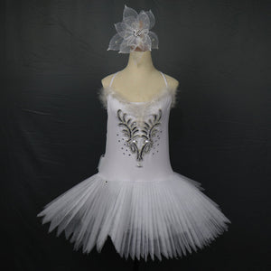 Klassische Erwachsenen-Camisole Riemen Leder Ballett-LED-Rock Tutu White Swan Lake LED-Leuchtenden Kostüm, Leuchten, Leuchtende Kleidung