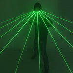 Laden Sie das Bild in den Galerie-Viewer.532nm Green Laser Glasses für Pub Club DJ Shows mit 10Pcs Green Laser LED Stage Glasses
