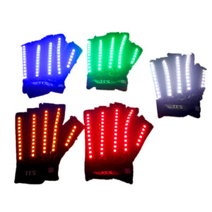 LED Gloves Laser Show Garment Stage Props Nightclub Singer Dancer Bright LED Light Gloves