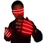 Load image into Gallery viewer, LED Glow Gloves Rave Light Flashing Finger Lighting Glow Mittens Magic Black Luminous Gloves Party Supplies Halloween
