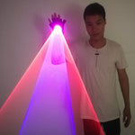 Load image into Gallery viewer, Blue Green Red Laser Gloves for DJ Dancing Club True Blue  Rotating LED Gloves Light Pub Party Laser Show
