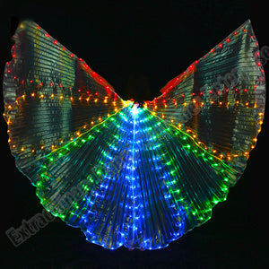 Isis Wings Belly Dance Led Dance Stick Led Butterfly Wing Opening Adults Lamp Props 360 Degrees Performance Accessories