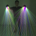Laden Sie das Bild in den Galerie-Viewer.2 in 1 bunte RGB-Laserhandschuhe mit 4-teiligem Laser für die Bühne Laserman DJ Show Performance Event Partyzubehör
