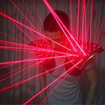 Laden Sie das Bild in den Galerie-Viewer.Roter Laseranzug, LED-Weste, leuchtende Weste Laserhandschuhe Brille für Lasershow
