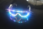 Load image into Gallery viewer, LED Glasses Rivet Punk Glasses Party Supplies Dancing Club Props Stage Costumes Halloween Lighting LED Gloves
