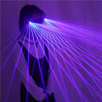 Charger l&#39;image dans la galerie, Red Green Bule Beams Stage Laser Glasses DJ Stage Laser Show Sunglasses Goggles Ballroom Dance Acessories
