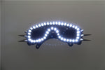 Laden Sie das Bild in den Galerie-Viewer.6 Color Burst Flashing LED Glühgläser LED Brillen Niet Punk Gläser Lasergläser für Weihnachtsfeier
