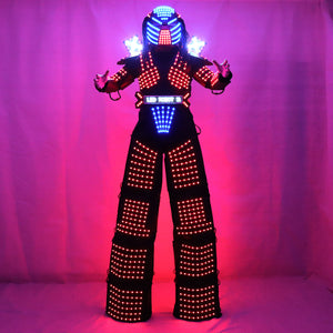 Traje De Robot LED Pilotis Walker Lumière LED Robot Costume de Costume de Vêtements de l'Événement Kryoman Costume Disfraz De Robot