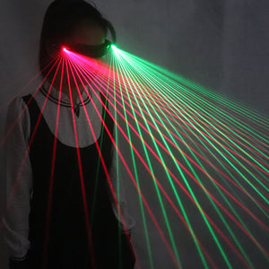 Rojo Verde, Bule RGB de Múltiples Vigas Etapa de Láser Gafas Gran Evento Decoraciones LED de Luz Roja de Baile Show DJ de la Fiesta del Club de