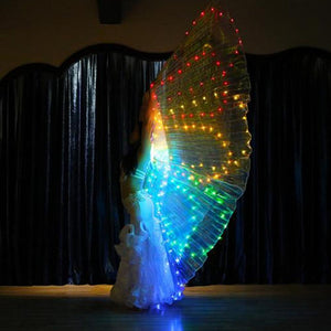 Isis Wings Belly Dance Led Dance Stick Led Butterfly Wing Opening Adulti Lampada Props 360 Gradi Prestazioni Accessori