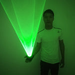 Load image into Gallery viewer, Green Laser Whirlwind Handheld Laser Cannon for DJ Dancing Club Rotating Lasers Gloves Light Pub Party Laser Show
