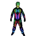 Laden Sie das Bild in den Galerie-Viewer.Digitale LED-Leuchtende Rüstung Leichte Jacke Leuchtenden Kostüme Anzug-Bar-Party-Kostüm
