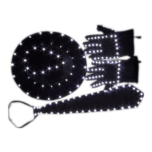 LED Costume Clothes Luminous Jazz Hat with Light Tie LED Gloves LED Suit for Michael Jacket Cosplay Costume