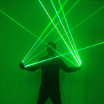 Carica l&#39;immagine nel visualizzatore di Gallery, Guanti laser DJ di alta qualità Guanti laser da discoteca per feste da bar, cantanti da ballo per bar verdi
