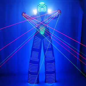 Traje De Robot LED Stilts Walker LED Light Robot Suit Costume Clothing  Event Kryoman Costume Led Disfraz De Robot