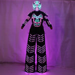 Load image into Gallery viewer, Traje De Robot LED Stilts Walker LED Light Robot Costume Clothing Event Kryoman Costume Led Disfraz De Robot
