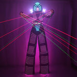 Laden Sie das Bild in den Galerie-Viewer.Traje De Robot LED Stelzen Walker LED Licht Roboter Anzug Kostüm Kleidung Event Kryoman Kostüm Led Disfraz De Robot

