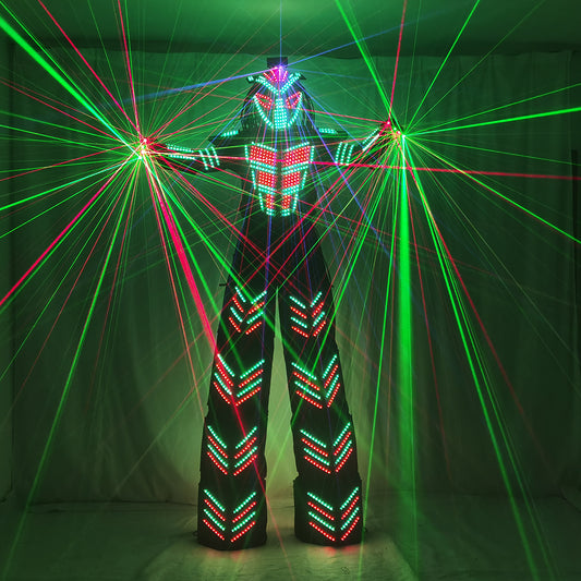 LED Robot se Adapte Luminoso Traje de David Guetta LED Traje Robot Iluminado Kryoman Robot Led Pilotes de Ropa