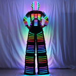 Charger l&#39;image dans la galerie, Full Color Pixel  Stilts Walker  LED Suit  LED Robot Costume Clothes Helmet Laser Gloves CO2 Gun Jet Machine
