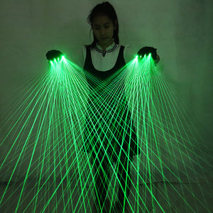 2 En 1 Multi-line Green Laser Gloves LED Laser Gloves Luminous