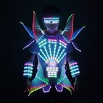 تحميل الصورة في عارض المعرض ،Full Color LED Robot Suit Technology Futuristic Stage Performance Catwalk Stage Dance Event Evening for DJ Bars Party Music Show
