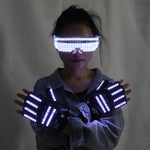 Charger l&#39;image dans la galerie, Nouveau Design LED Émettant de la Lumière de Costumes Lumineuse de LED Lunettes Gants Accessoires de Scène Pour les Enfants de Cadeau d&#39;Anniversaire
